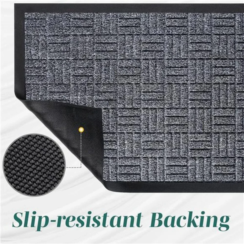 Front Door Mats, 2 Pc Set, 29.5 x 17, All Weather Entry and Back Yard, Indoor